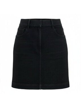 Fendi Tight Mini Skirt Cotton Black